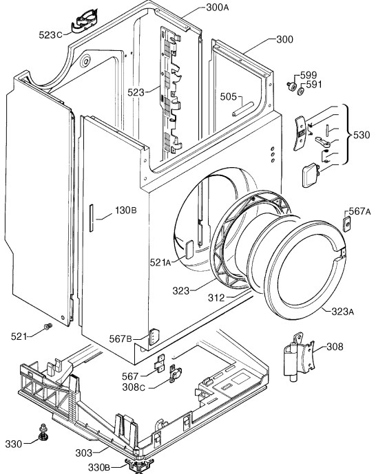 Схема стиральной машины AEG L 14710 VIT