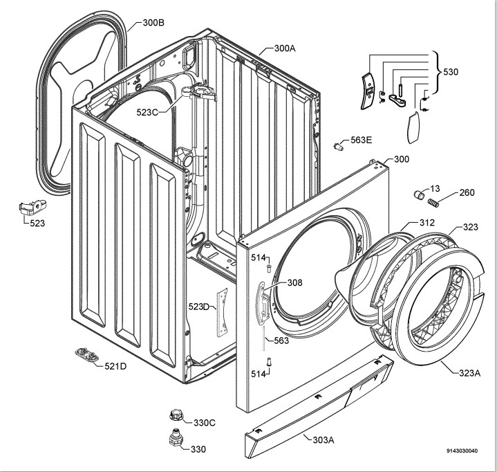 Схема стиральной машины AEG L 52600