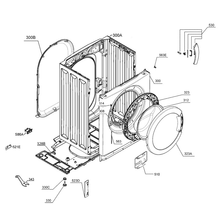 Схема стиральной машины AEG L 56006 SL