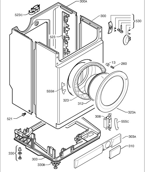 Схема стиральной машины AEG L 60640