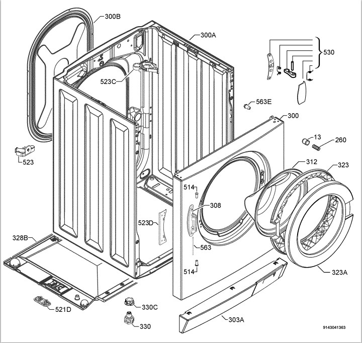 Схема стиральной машины AEG L 74950 A