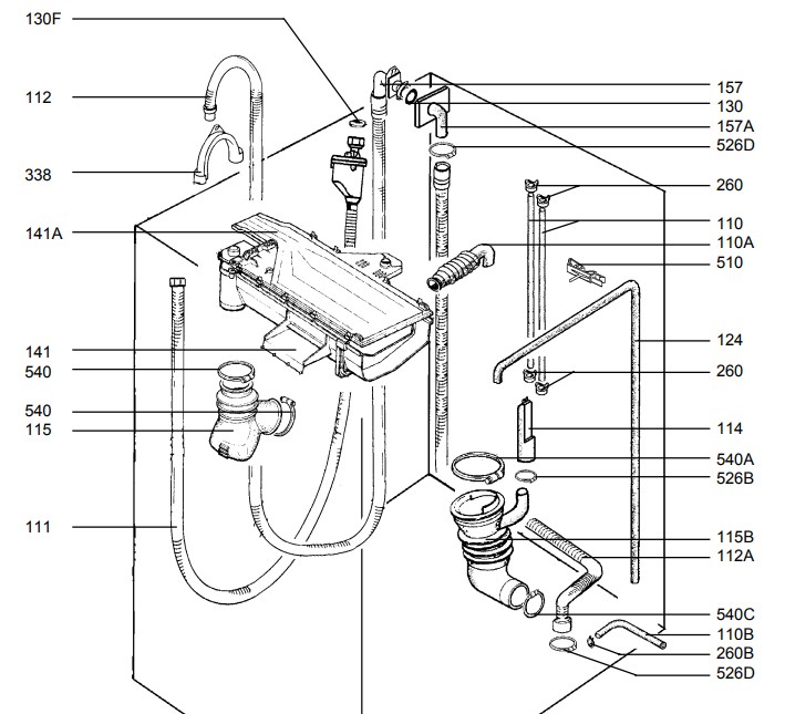 Схема стиральной машины AEG LL 1820