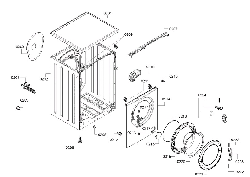 Схема стиральной машины Bosch WAB 20271