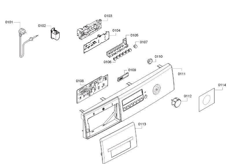 Схема стиральной машины Bosch WAB 24272