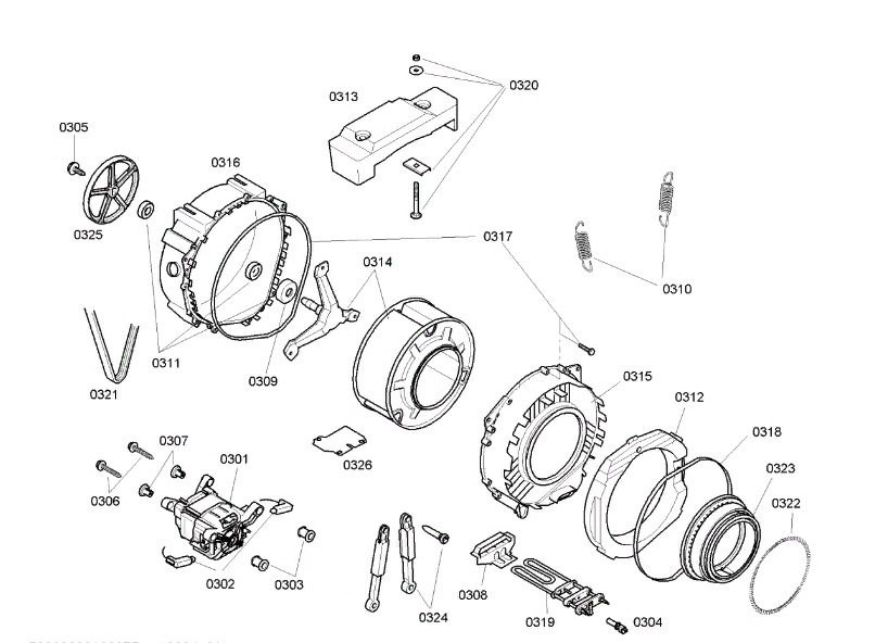 Схема стиральной машины Bosch WFC 1667 OE