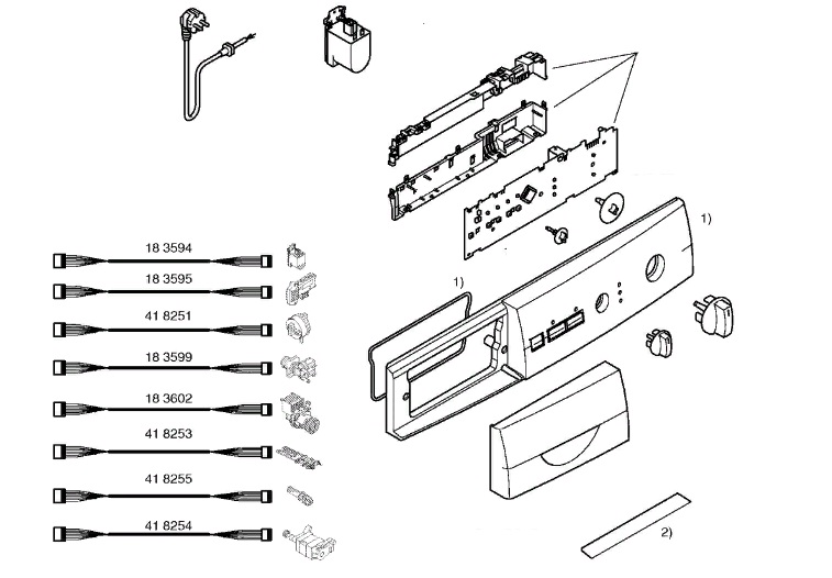 Схема стиральной машины Bosch WFD 1660 BY