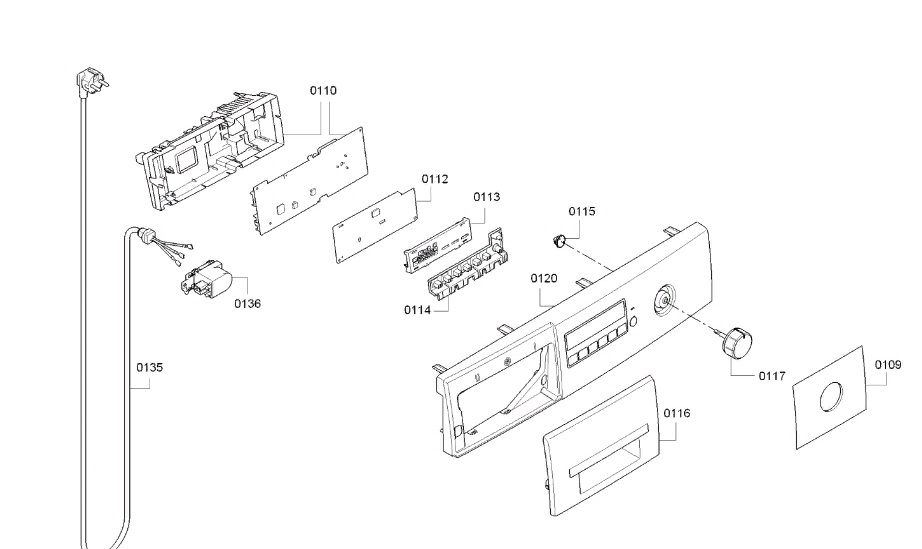 Схема стиральной машины Bosch WLG 20265 OE