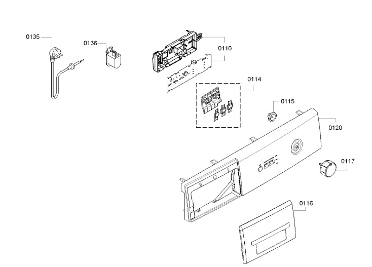 Схема стиральной машины Bosch WLG 2406 MOE