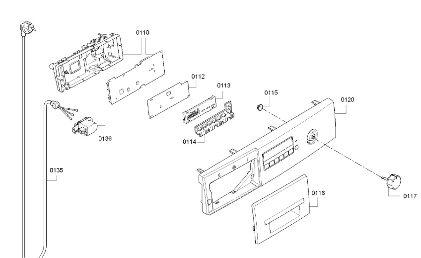 Схема стиральной машины Bosch WLG 2426 S
