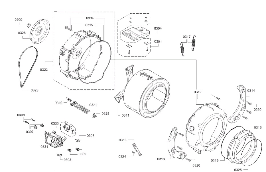 Схема стиральной машины Bosch WLK 20246