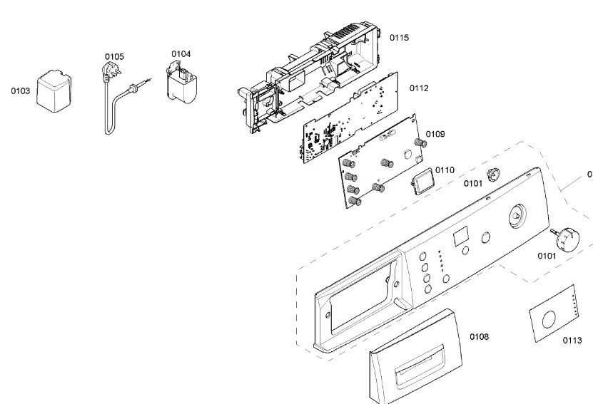 Схема стиральной машины Bosch WLX 20363