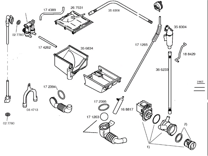 Схема стиральной машины Bosch WLX 24163