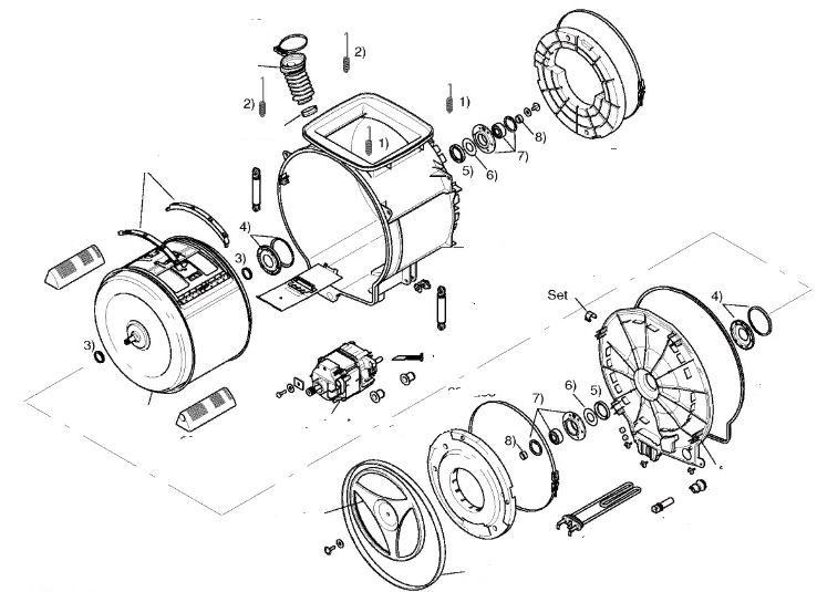 Схема стиральной машины Bosch WOL 2050 EU