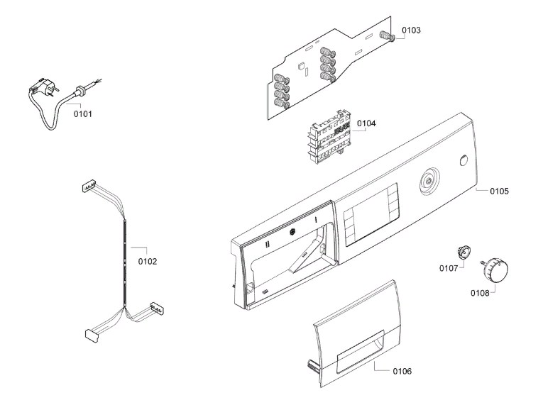 Схема стиральной машины Bosch WVH 28441 OE