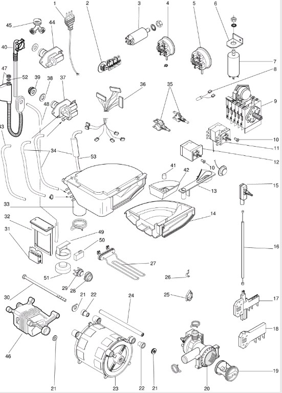 Схема стиральной машины Hotpoint-Ariston AB 846 CTX