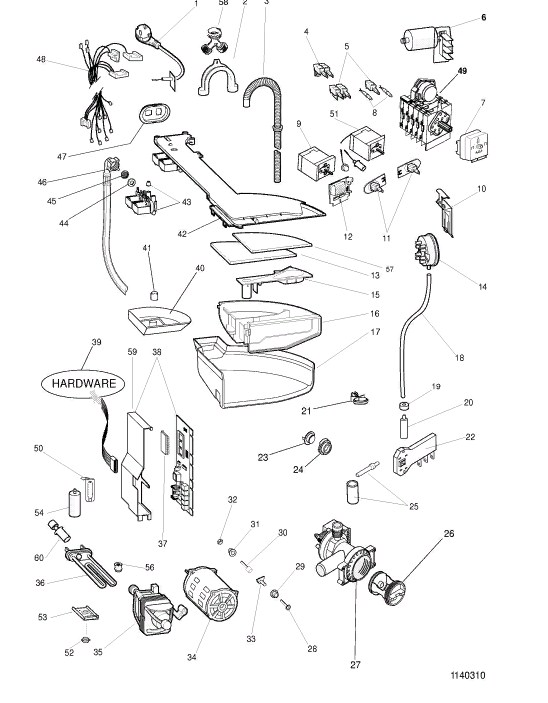 Схема стиральной машины Hotpoint-Ariston ABS 63 X EU