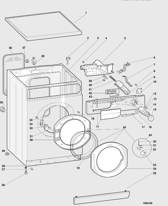 Схема стиральной машины Hotpoint-Ariston AD 10 EU