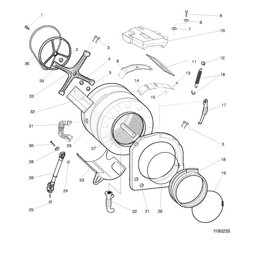 Схема стиральной машины Hotpoint-Ariston AL 128 D