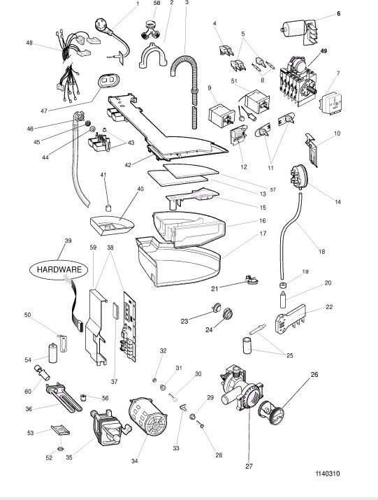 Схема стиральной машины Hotpoint-Ariston AL 88 X