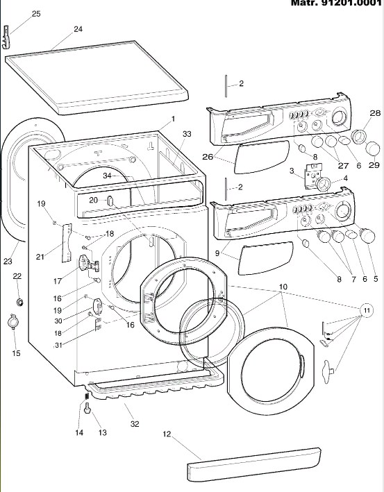 Как разобрать стиральную машину аристон Ремонт стиральных машин Hotpoint-Ariston ALS 88 X на дому в Москве
