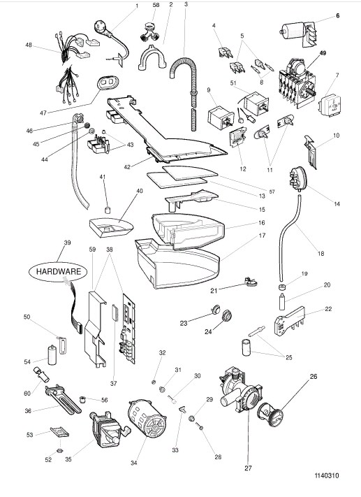 Схема стиральной машины Hotpoint-Ariston ALS 89 XS