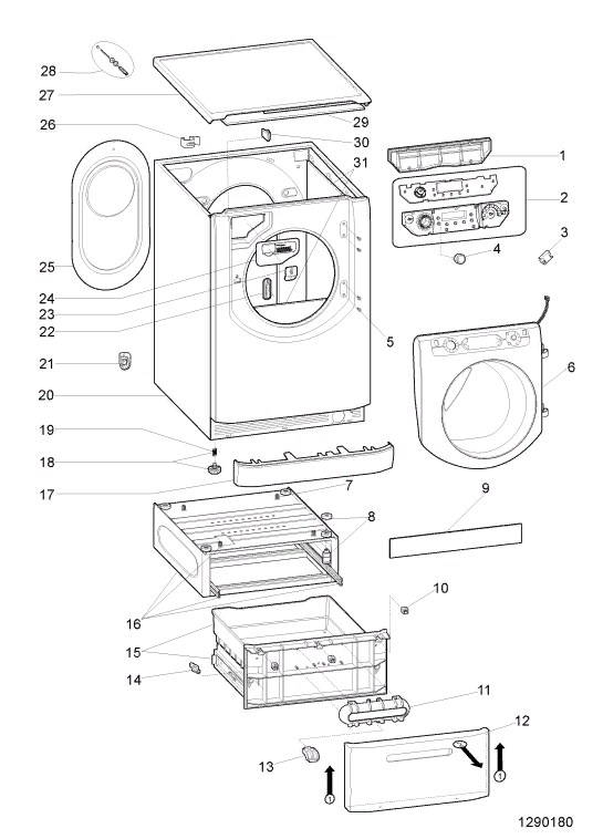 Схема стиральной машины Hotpoint-Ariston AQD1170D 49 B
