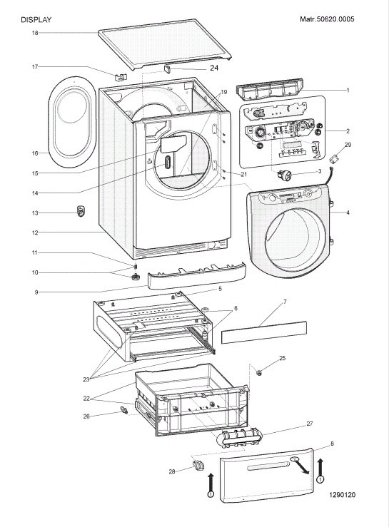 Схема стиральной машины Hotpoint-Ariston AQGD 149 H