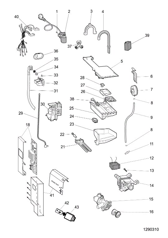 Схема стиральной машины Hotpoint-Ariston AQGD 169 H (EU) / HA