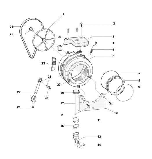 Схема стиральной машины Hotpoint-Ariston ARSF 100 (CSI)