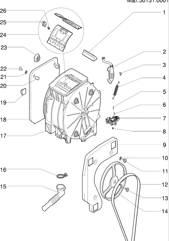 Схема стиральной машины Hotpoint-Ariston ARTL 104 (EU)