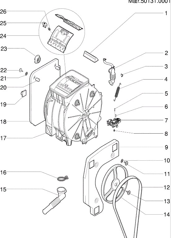 Схема стиральной машины Hotpoint-Ariston ARTXF 129