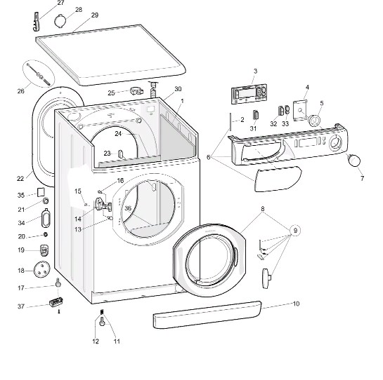 Схема стиральной машины Hotpoint-Ariston AVD 88 EU