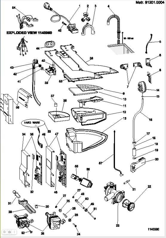 Схема стиральной машины Hotpoint-Ariston AVL 100 EX