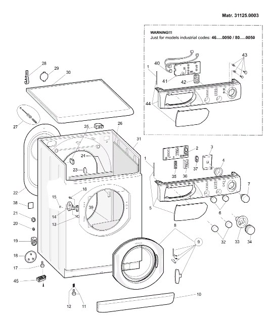 Схема стиральной машины Hotpoint-Ariston AVL 89 EU