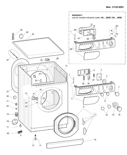 Схема стиральной машины Hotpoint-Ariston AVL 95