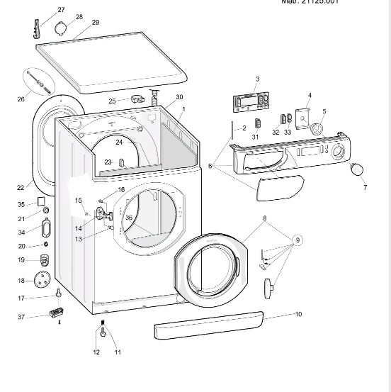 Схема стиральной машины Hotpoint-Ariston AVSD 109 S