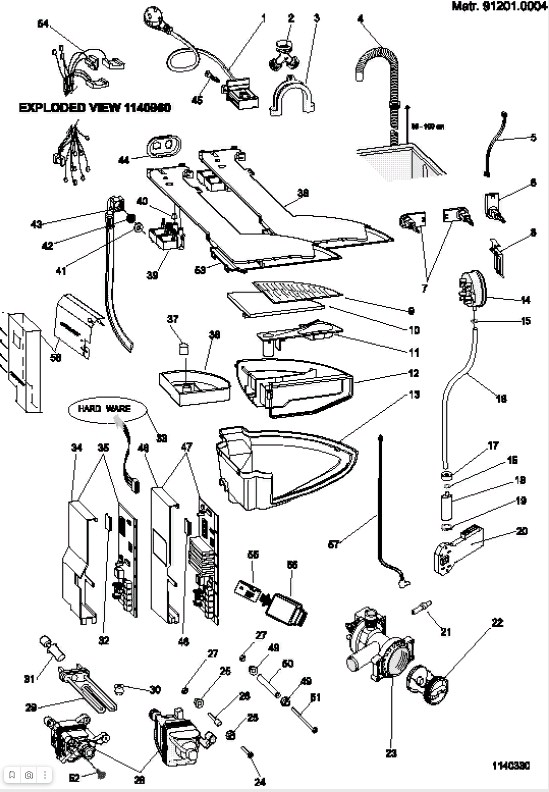 Схема стиральной машины Hotpoint-Ariston AVSD 127