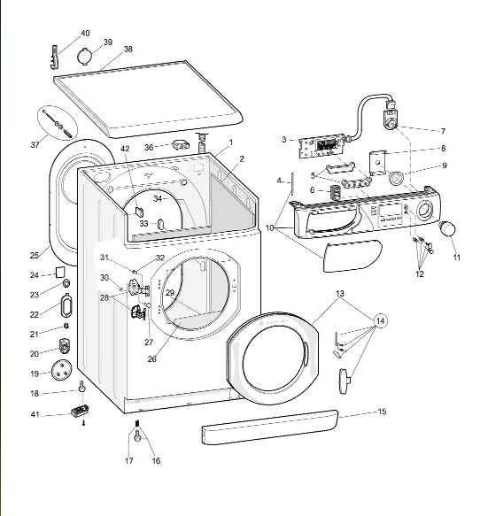 Схема стиральной машины Hotpoint-Ariston AVSF 120