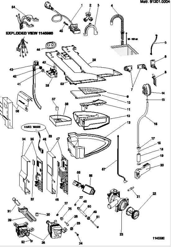 Схема стиральной машины Hotpoint-Ariston AVSL 85