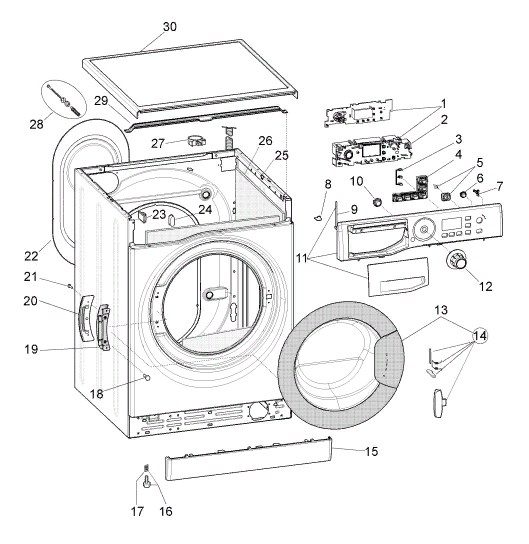 Схема стиральной машины Hotpoint-Ariston RST 601 W