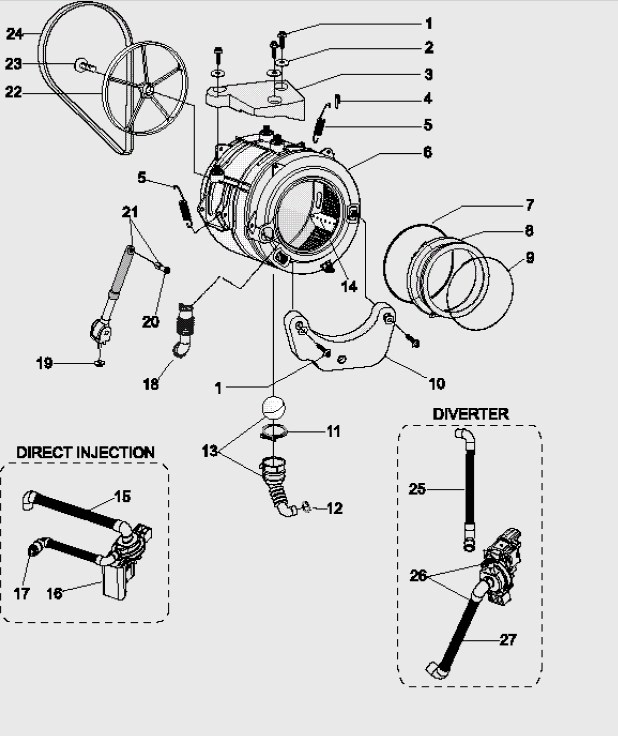 Схема стиральной машины Hotpoint-Ariston RST 703 DW