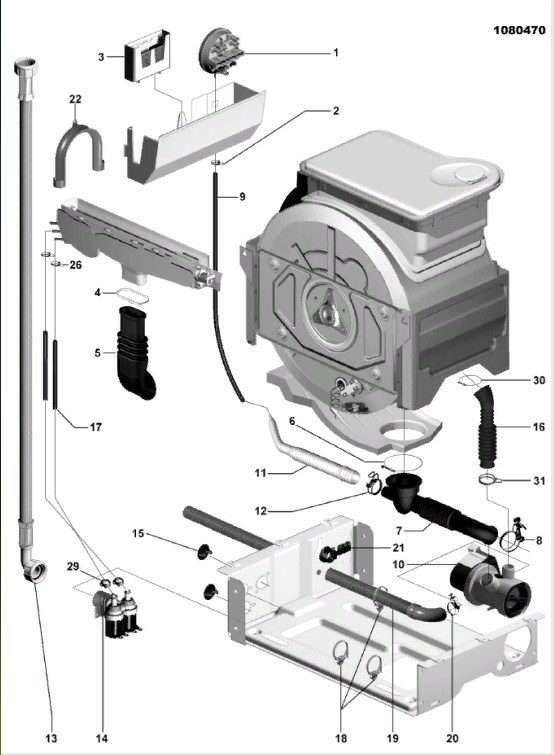 Схема стиральной машины Hotpoint-Ariston TX 100