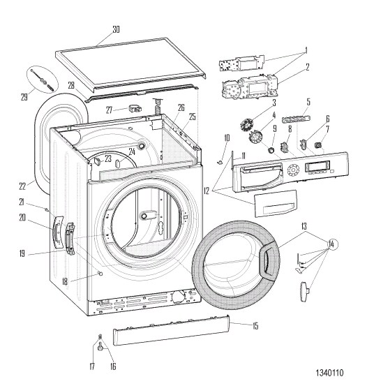 Схема стиральной машины Hotpoint-Ariston WDD 8640 B