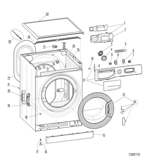 Схема стиральной машины Hotpoint-Ariston WMD 9218B CIS
