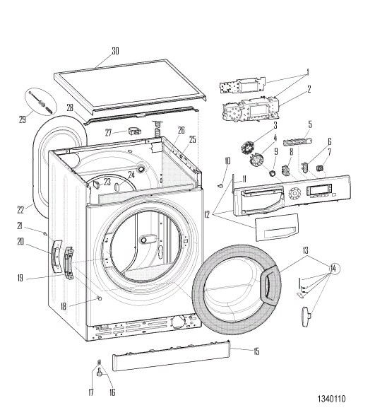 Схема стиральной машины Hotpoint-Ariston WMSD 7105B CIS