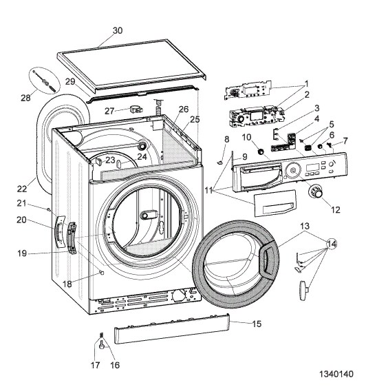 Схема стиральной машины Hotpoint-Ariston WMSF 605 B