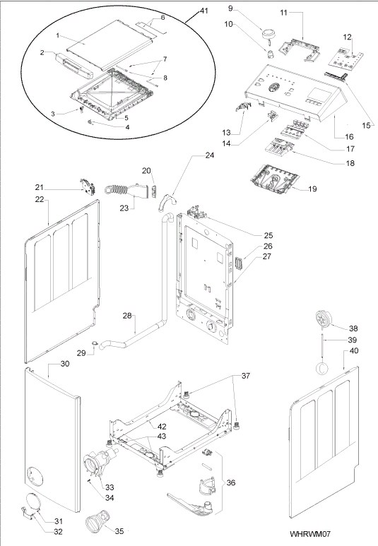 Схема стиральной машины Hotpoint-Ariston WMTF 601 L