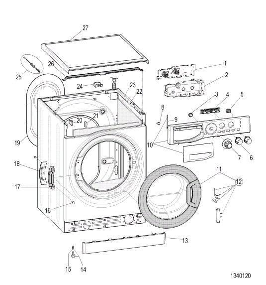 Схема стиральной машины Hotpoint-Ariston WMUL 5050
