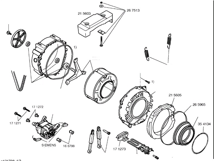 Схема стиральной машины Siemens S1 WTF 3002 A