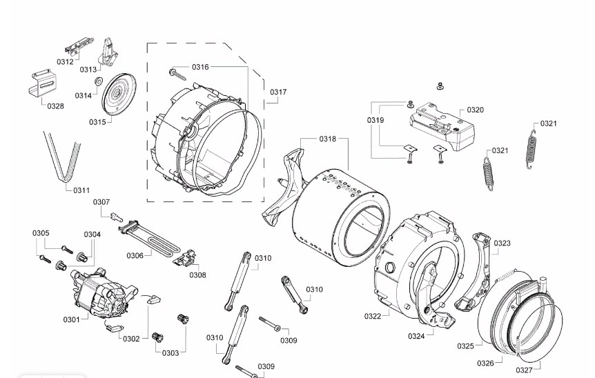 Схема стиральной машины Siemens WD 14H540